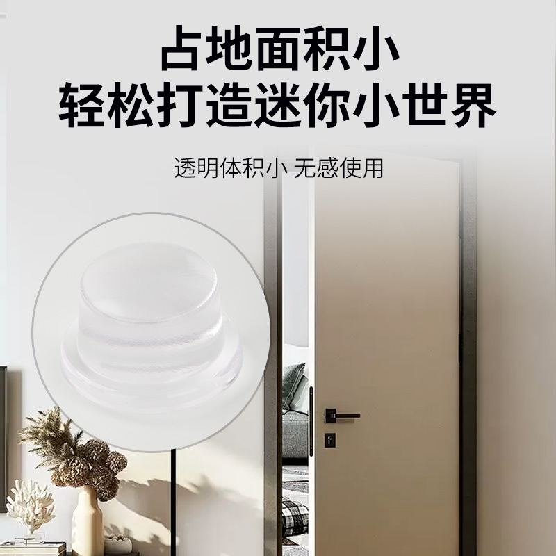 透明シリコン衝突防止ステッカー新しい厚みのあるドアハンドル浴室漫画緩衝サイレント衝突防止パッド在庫卸売|undefined
