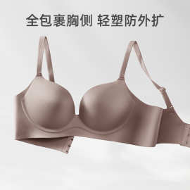 透气夏季薄款小胸聚拢显大不空杯防下垂女士无钢圈文胸罩无痕内衣