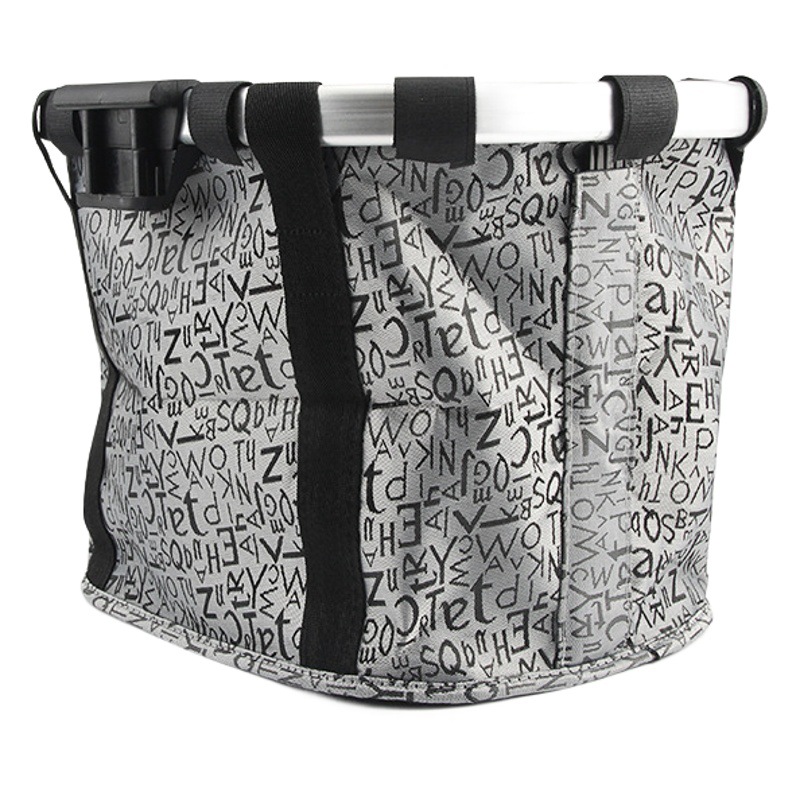 Plegable coche cesta bicicleta cesta aleación de aluminio bolsa delantera montaña accesorios plegable bolsa de coche
