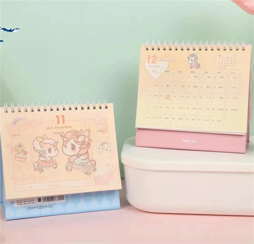 Новый креативный оптовый Qingyifang TR-EMG0230tokidoki Lolita обычный коил настольный календарь M календарь