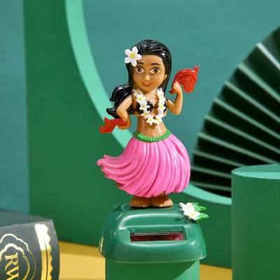 Toys Hawaiian Girls, Car ornaments - fan-powder