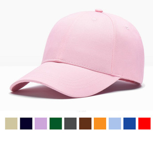 Ready-Made Baseball Cap with Logo Embroider Printing Sun-Covering Pure Cotton Peaked Cap Export Quality European and American Order Factory
