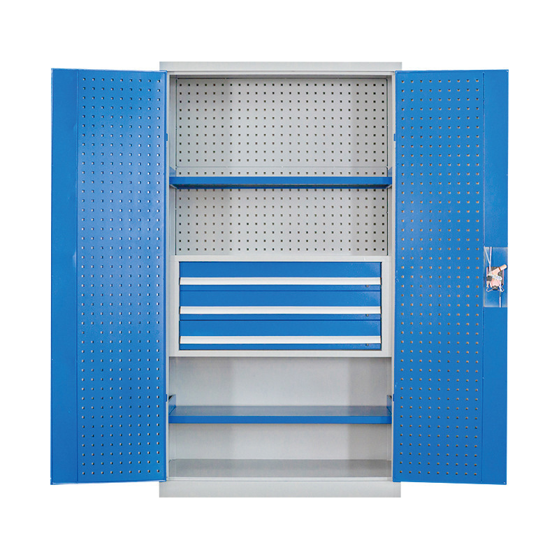 重型工具柜工具车多功能工厂车间储物柜加厚双开门五金工具收纳柜|undefined