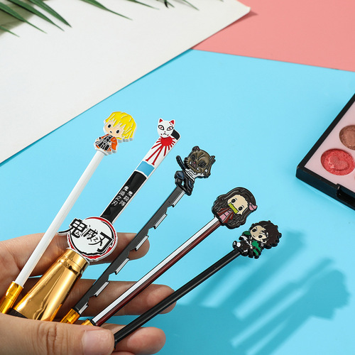 Demon Slayer Makeup Brush Set Kamado Nezuko cosplay Tanjiro anime peripheral makeup tools