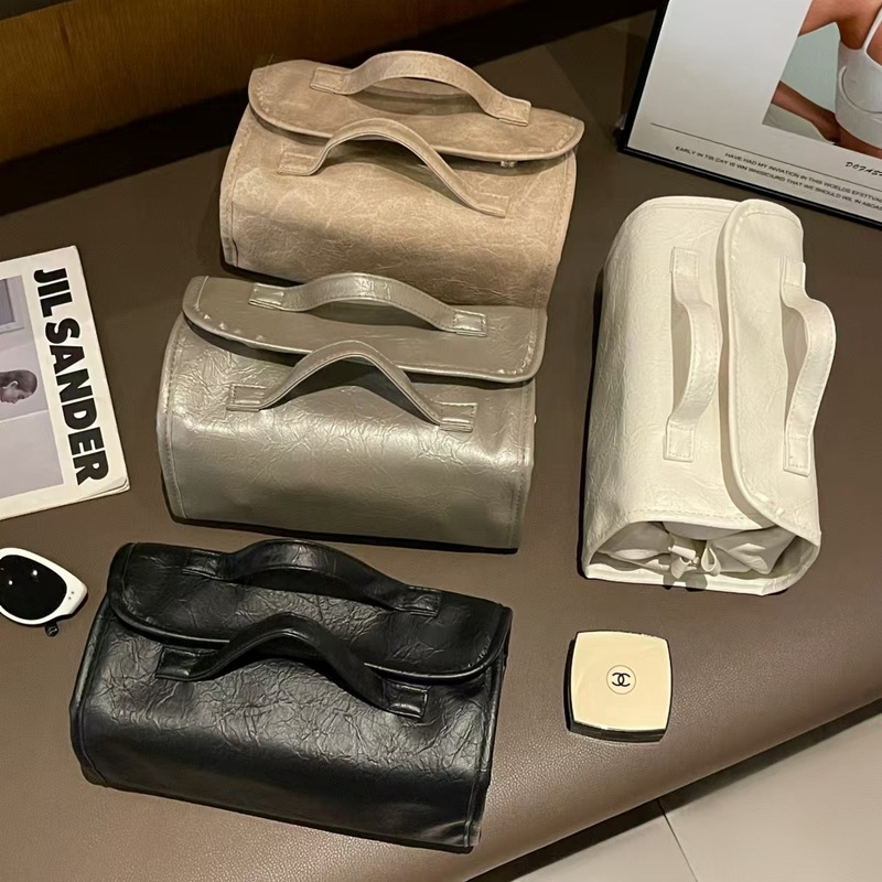 高見えする化粧品バッグ収納パーティション化粧品バッグ女性のポータブル分類防水折りたたみ取り外し可能な層状トイレタリーバッグ|undefined