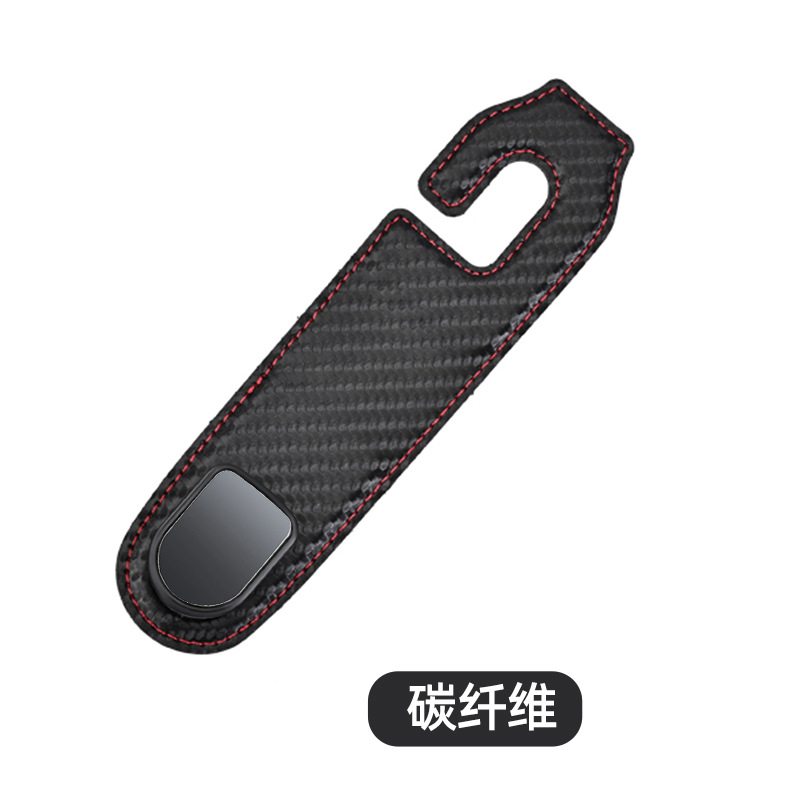 Asiento trasero del coche gancho oculto gamuza invisible coche interior y bolsa trasera gancho de almacenamiento de objetos pequeños