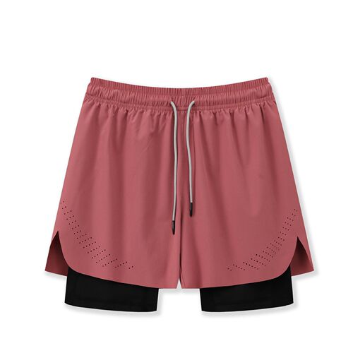 Quick-drying lined American basketball shorts men's summer thin over-the-knee fitness running training three-point sports pants