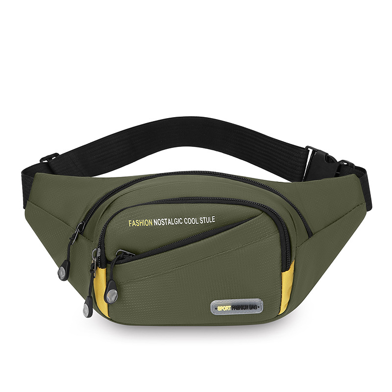 Bolso bandolera multifunción para deportes al aire libre Bolso bandolera bandolera multifacética de gran capacidad para hombres Bolso de pecho de moda engrosado de tela Oxford