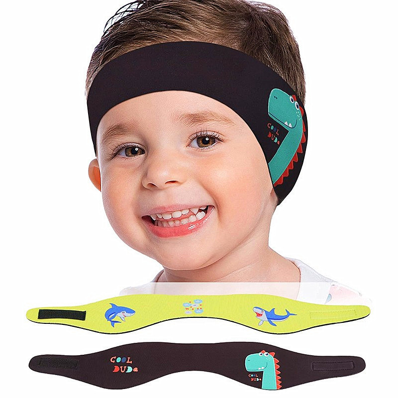 Manufacturer Customized Amazon's Best-Selling Diving Material Ear Protection Headband for Children's Swimming with Cartoon Design