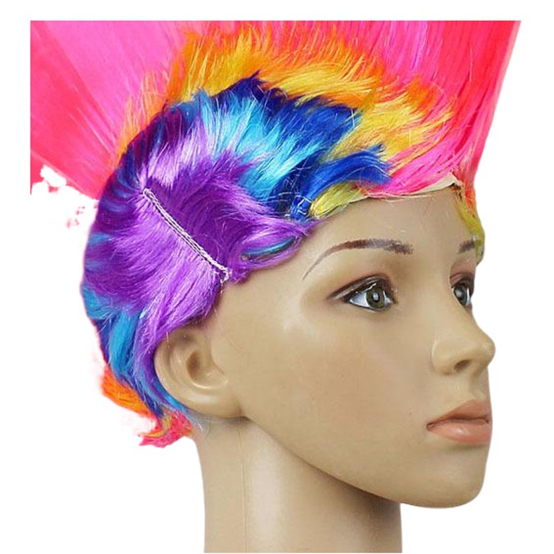 Fabricantes de comercio electrónico transfronterizo al por mayor Halloween Navidad peluca divertida fiesta suministros tocado pollo corona pelo