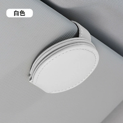creative sun visor storage ticket | Car Glasses Clip/Bill Clip - white