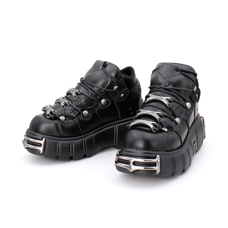 Autumn and Winter Cross-Border Women's Shoes, Ultra-Thick-Soled Height-Increasing Punk Boots, Gothic Dark Motorcycle Boots, Factory Wholesale Direct Supply Women's Boots