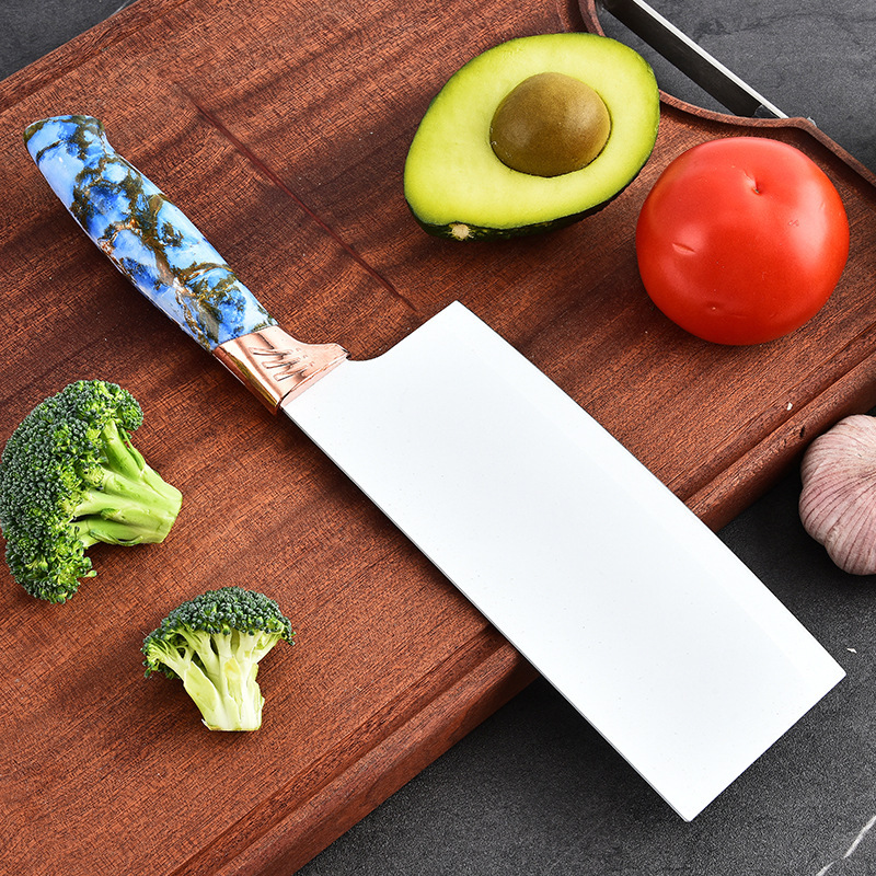 Nuevo cuchillo de cocina multifuncional transfronterizo, cuchillo de fruta, cuchillo de pan, juego de portaherramientas de barril redondo