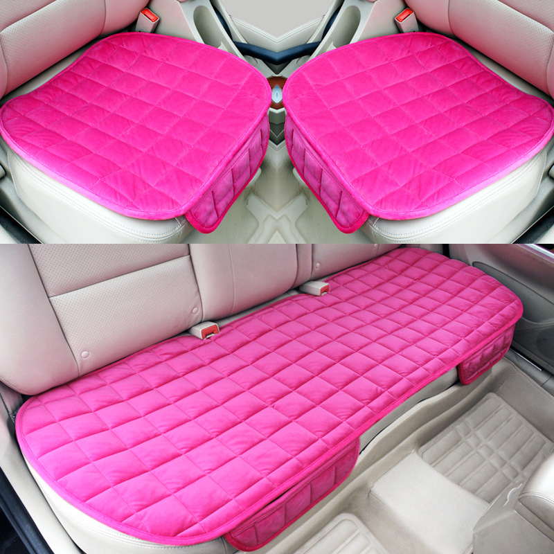 Non-slip Three-Piece Set | Qìchē Seat cushion, seat cover - red
