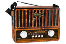跨境熱賣3波段收音機手提便攜可充電應急收音機外放大喇叭VX-333