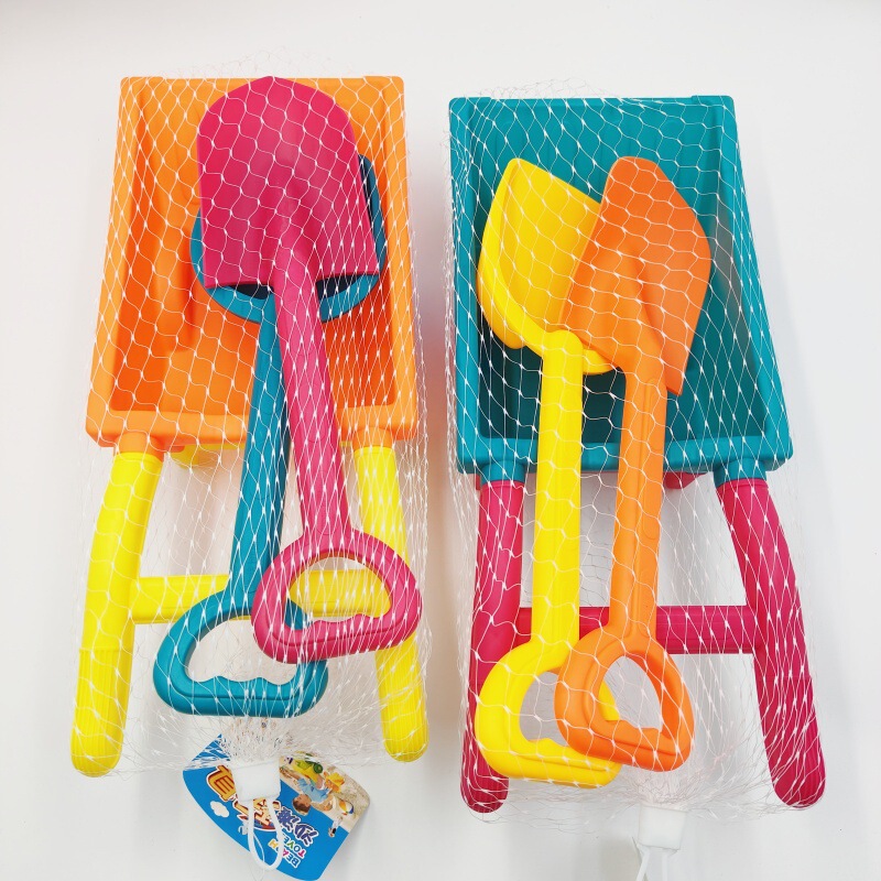 Children's Atv Toy Water Toy Set Playing with Sand Beach Cart Plastic Shovel Three-Piece Set Two-Wheeler