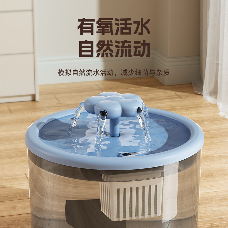 クロスボーダー新型プラグイン猫浄水器静音自動循環活水濾過ペット浄水器猫用品|undefined