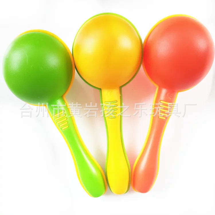 Small plastic maracas, percussion instruments, musical instruments for kindergarten, makes sounds