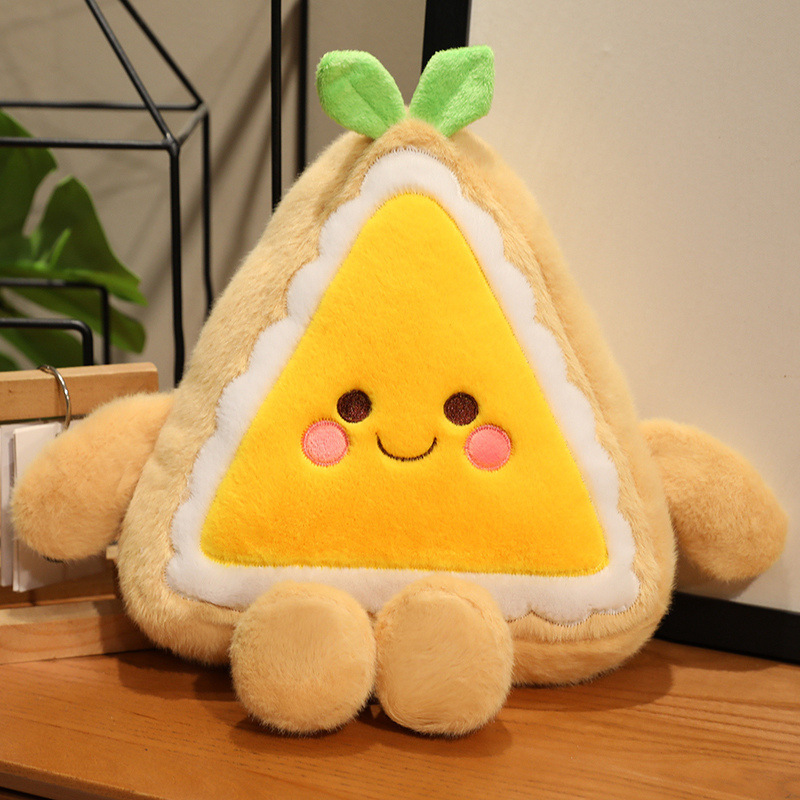 国境を越えた新しいアイスクリームぬいぐるみ、かわいいコーンケーキ人形、子供の誕生日プレゼント人形、卸売|undefined