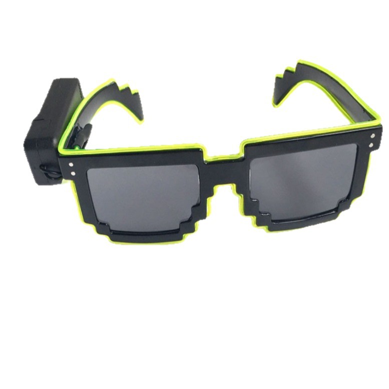 Gafas de sol LED para fiestas, estilo mosaico, geniales, brillantes, para día y noche, ambiente disco, KTV, bar, discoteca