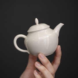 草木灰茶壶 陶瓷带过滤泡茶器功夫茶具单壶小茶壶家用复古