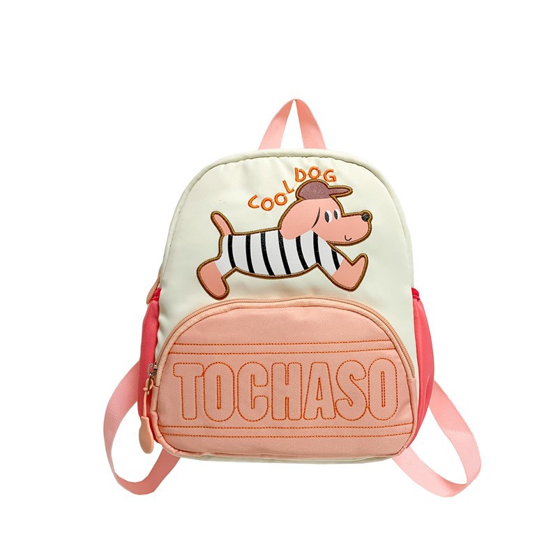Caricaturas lindas perros, mochila para niños y niñas, nueva mochila infantil, mochila para niños con letras extranjeras, moda