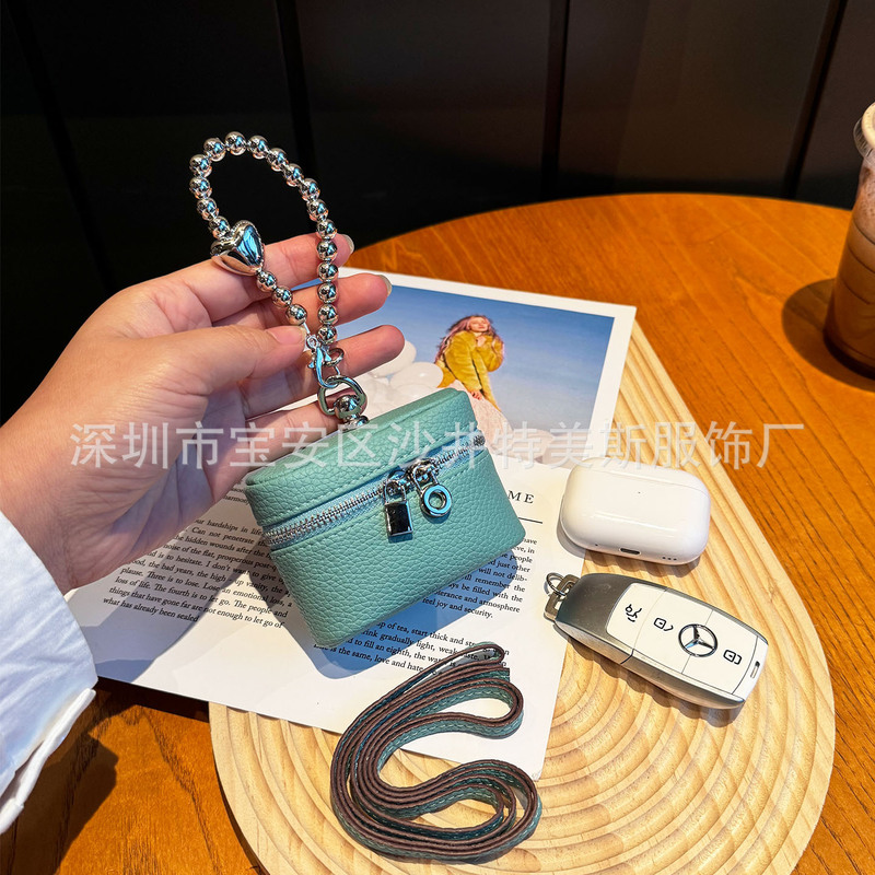 韩版小巧零钱包挂件女车钥匙包挂脖迷你饭盒包蓝牙耳机口红收纳包|undefined