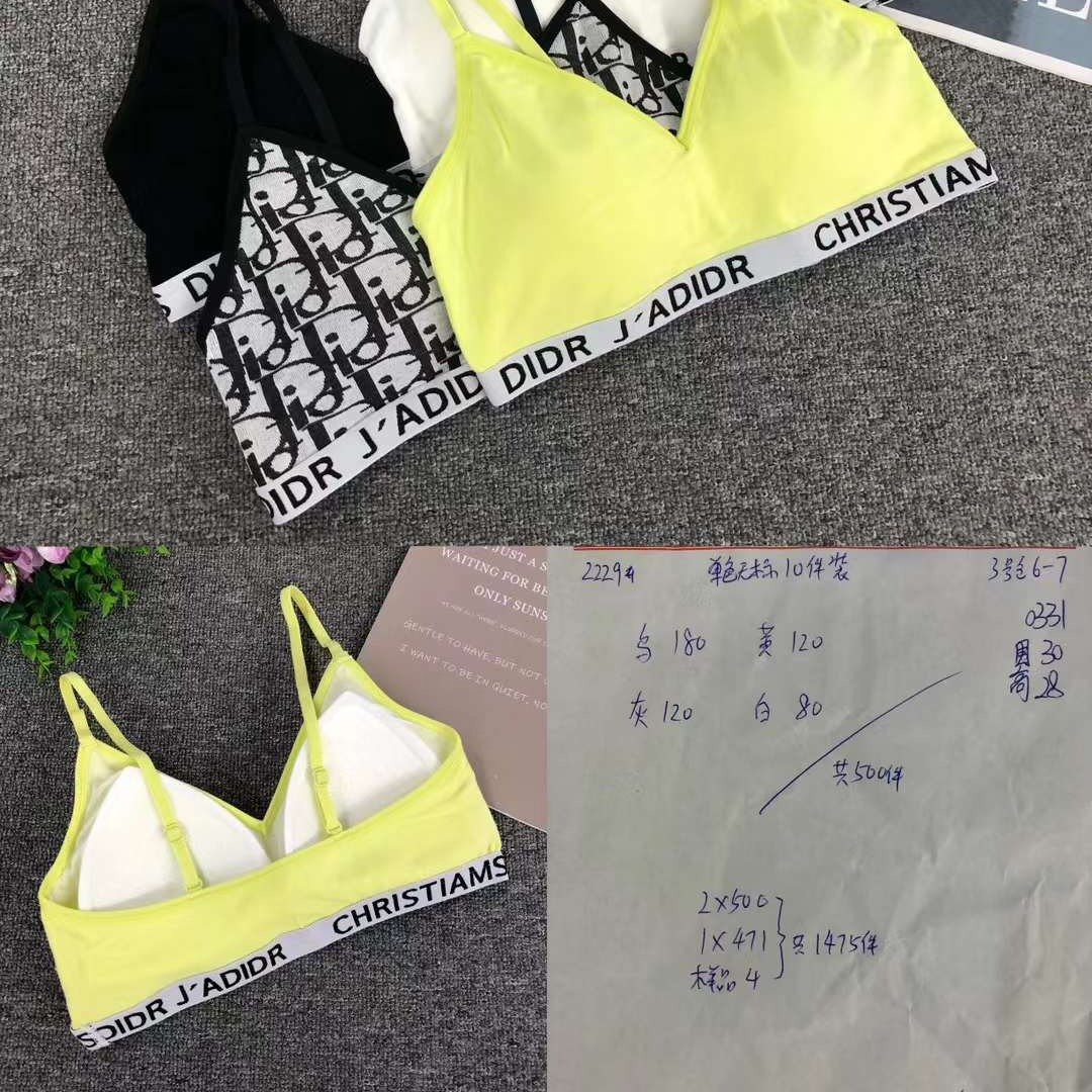 Nuevo chaleco sin costuras de alta elasticidad de la mujer chaleco sin anillo de acero sujetador de encaje ropa interior deportiva mujer al por mayor