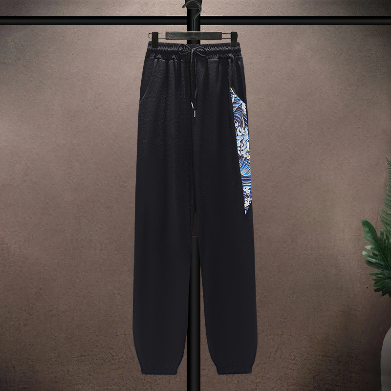 Men's Clothing Ice silk suit men's summer thin Tang suit short sleeve casual large size style men's loose Hanfu suit_voghion.com