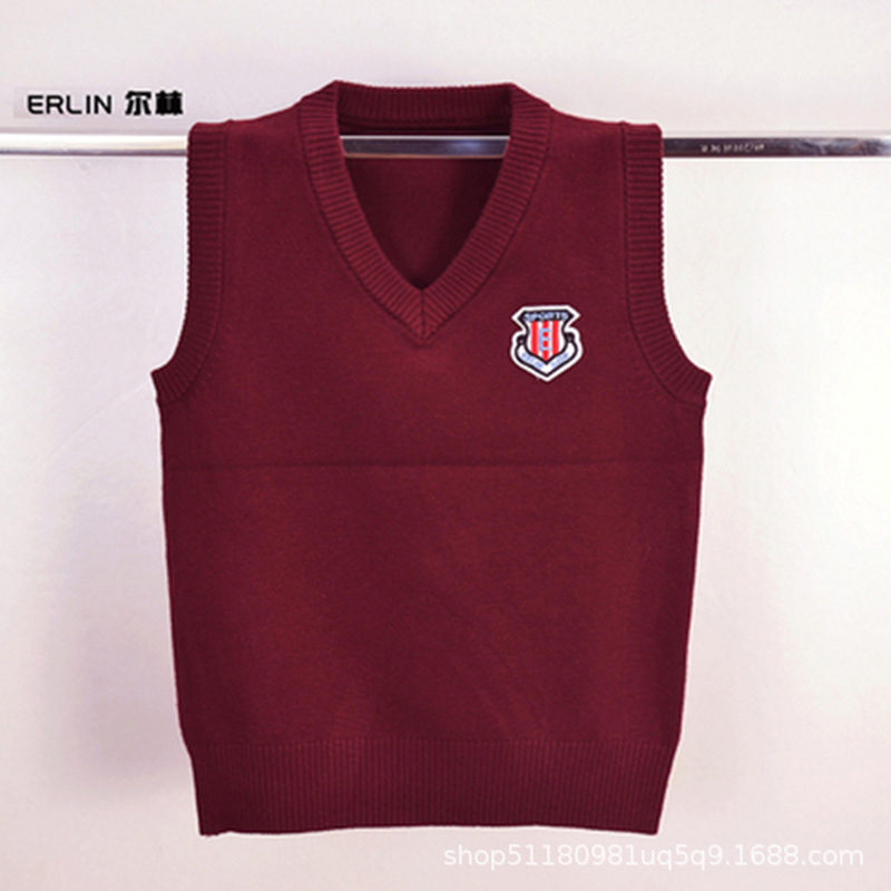 Estilo coreano ropa de los niños 2023 otoño nuevo niñas suéter chaleco niños otoño Universidad Chaleco de punto al por mayor
