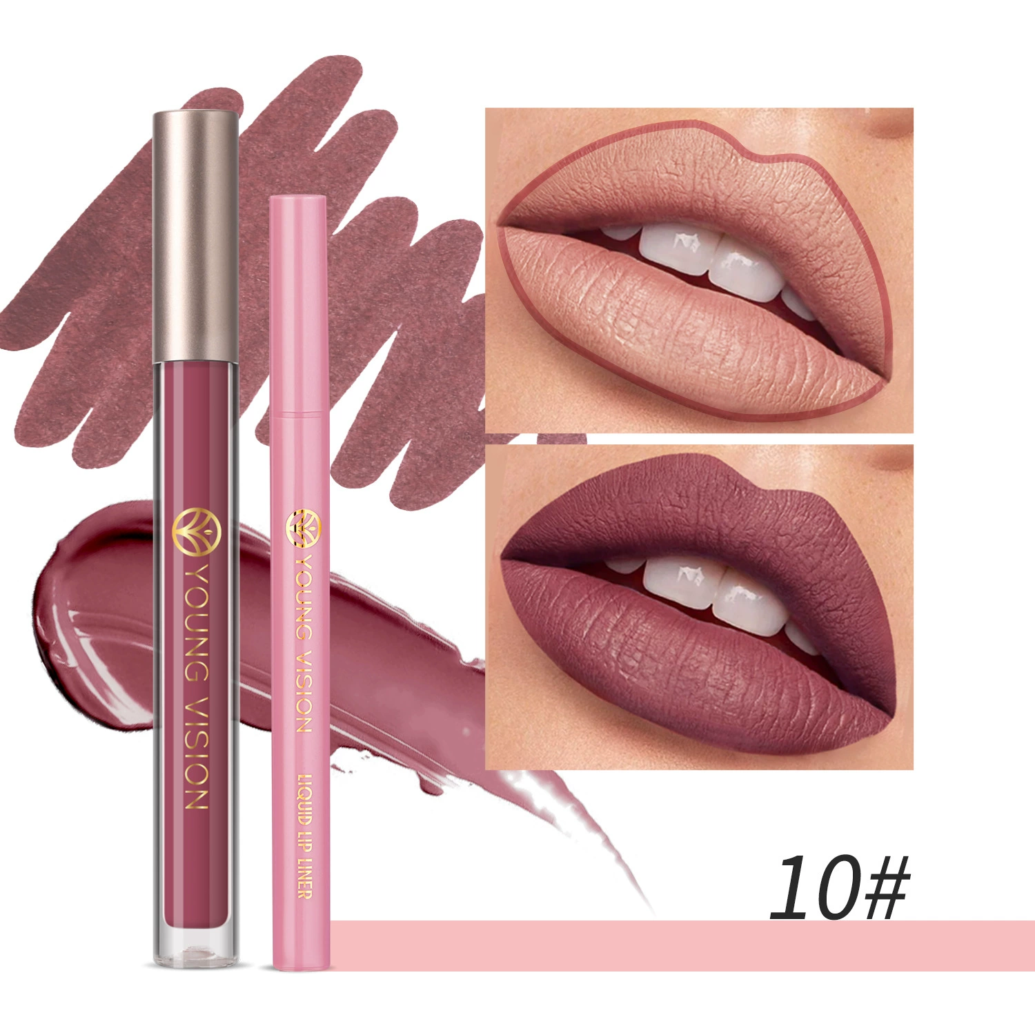 YOUNG VISION Lip gloss, lip pencil, set, 2 pieces