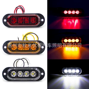 4LED yük maşını yan işıqları, xəbərdarlıq işıqları, 10-30V qoşqu marker işıqları