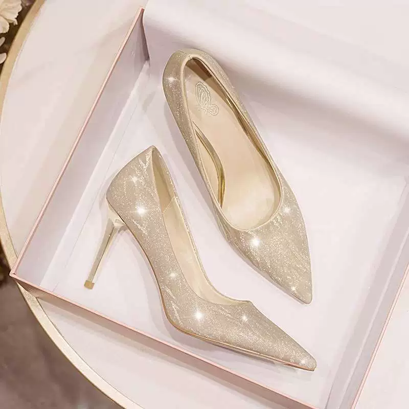Wedding shoes, footwear for bride high heels, french style, restless legs relief, high-quality style
