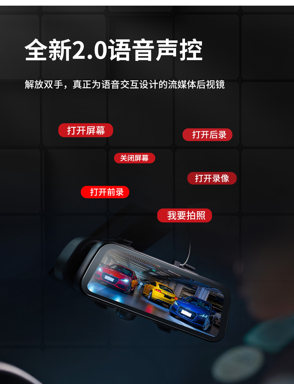 2026 New Model Dash Cam 4K High-Definition Adas+Bsd Warning Wifi Connected Dash Cam in Stock