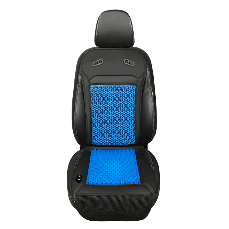 Jelly gel de panal de miel asiento cojín de hielo asiento ventilación 12 / 24 cojín de asiento de inicio automático de verano cojín frío