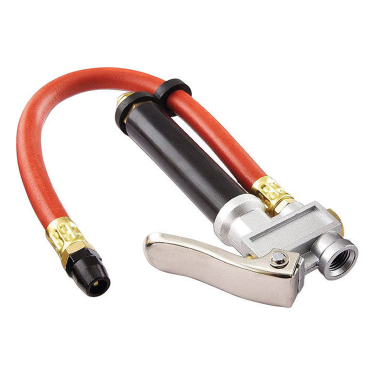 跨境爆品手握式应急充气胎压枪带气尺标尺多功能万向胎压枪套装备