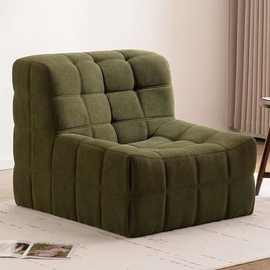 M姳5毛毛懒人沙发复古方块客卧室日式休闲设计师创意网红单人沙发