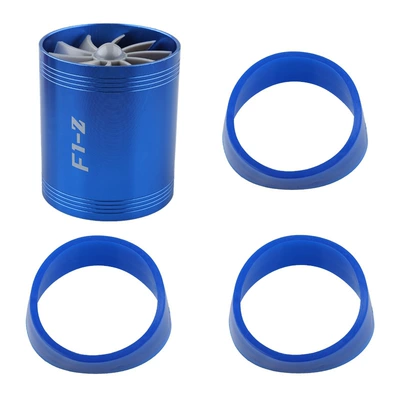 modification accessories engine power: Sorma kollektoru (Giriş) - double-sided-turbine-blue