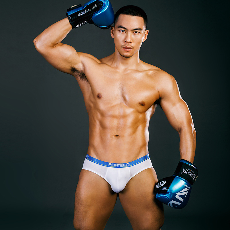 [Small wholesale] Lanjing modal low waist men's briefs narrow edge Seamless breathable Men's underwear shorts