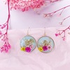 Organic brand fresh earrings from pearl, flowered