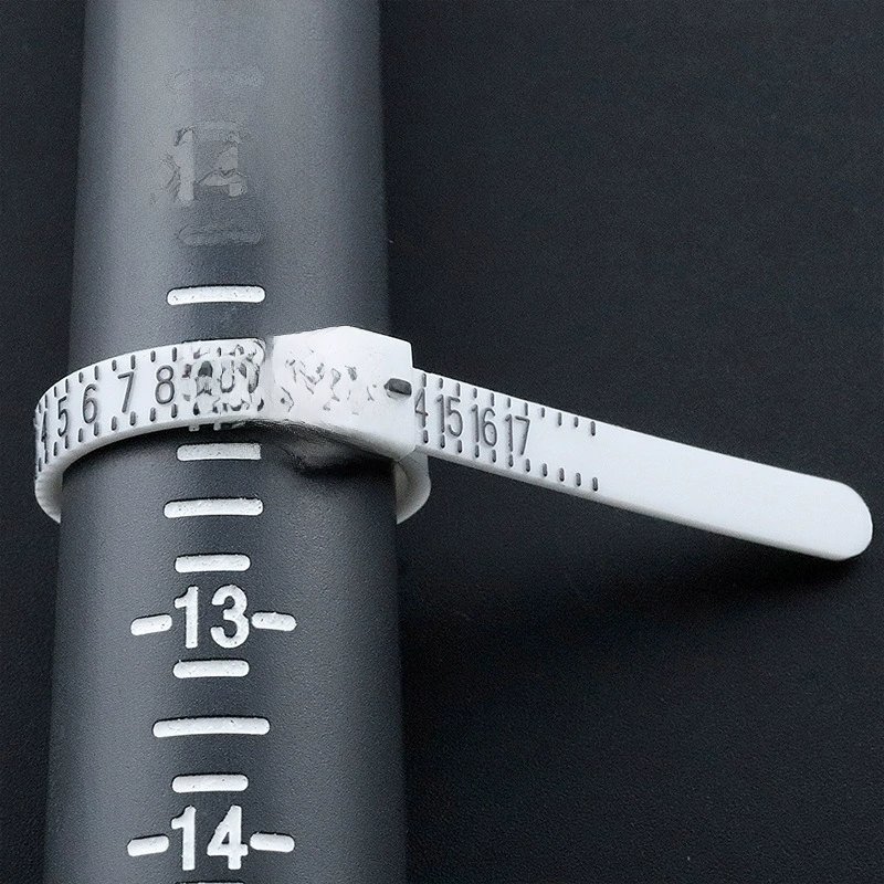Meidu Circle Port British Code Measure with Circle Circle Ring Black Soft Glot Fingers Size Size Jewelry Tools