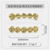 Golden marine sneakers from pearl, footwear buckle