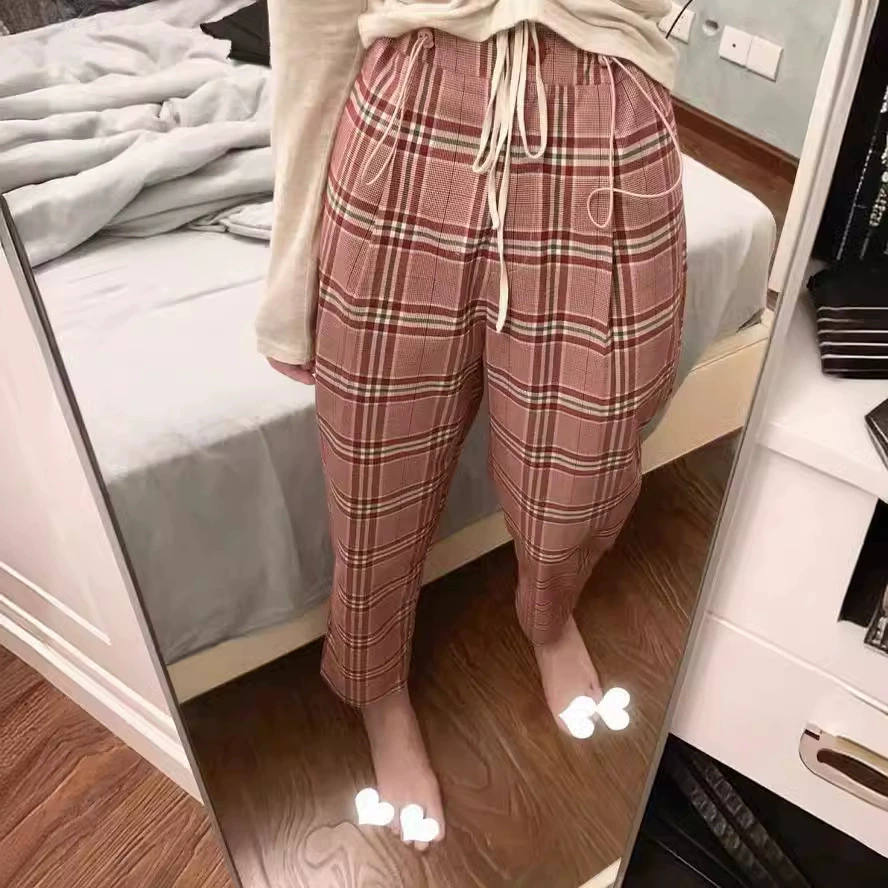 Клубника девушка плед брюки