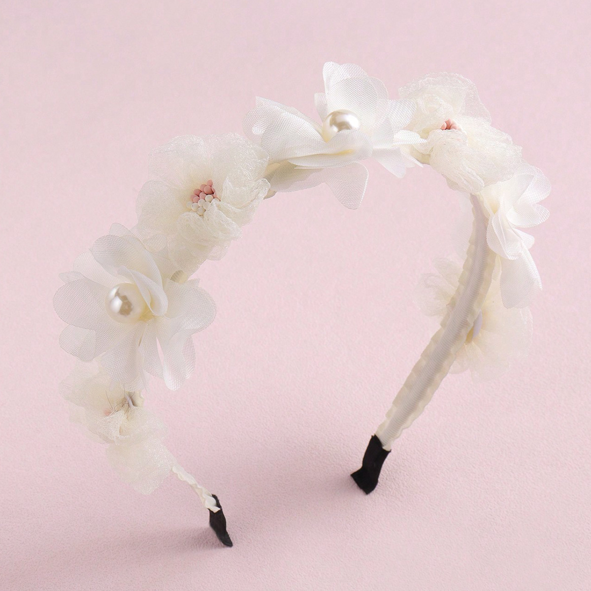 Artificial Flower Headband For Girls, Cute Floral Hair Accessory_voghion.com