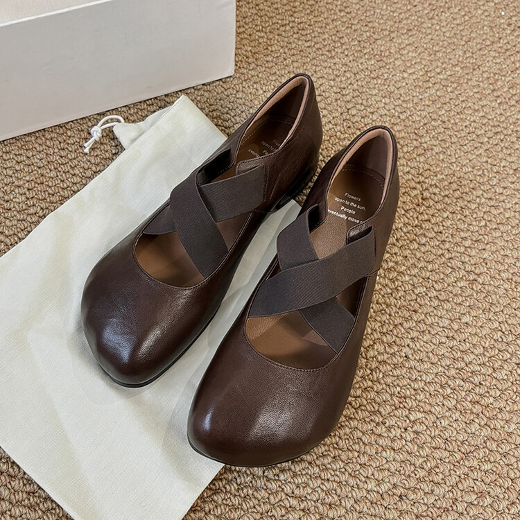 Japanese fresh retro Mary Jane shoes square toe