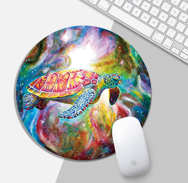 Alfombrilla de ratón de dibujos animados Alfombrilla de oficina de computadora redonda Regalo antideslizante Logotipo de mousepad Alfombrilla de ratón pequeña