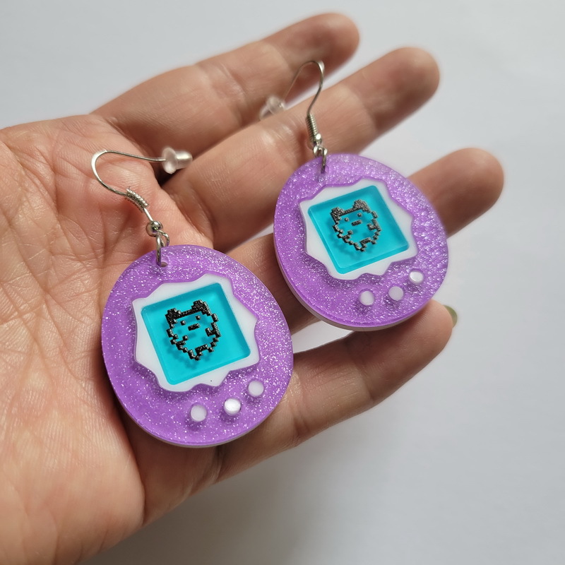 Doll Pattern 1 Pair Fashion Doll Stoving Varnish Arylic Drop Earrings