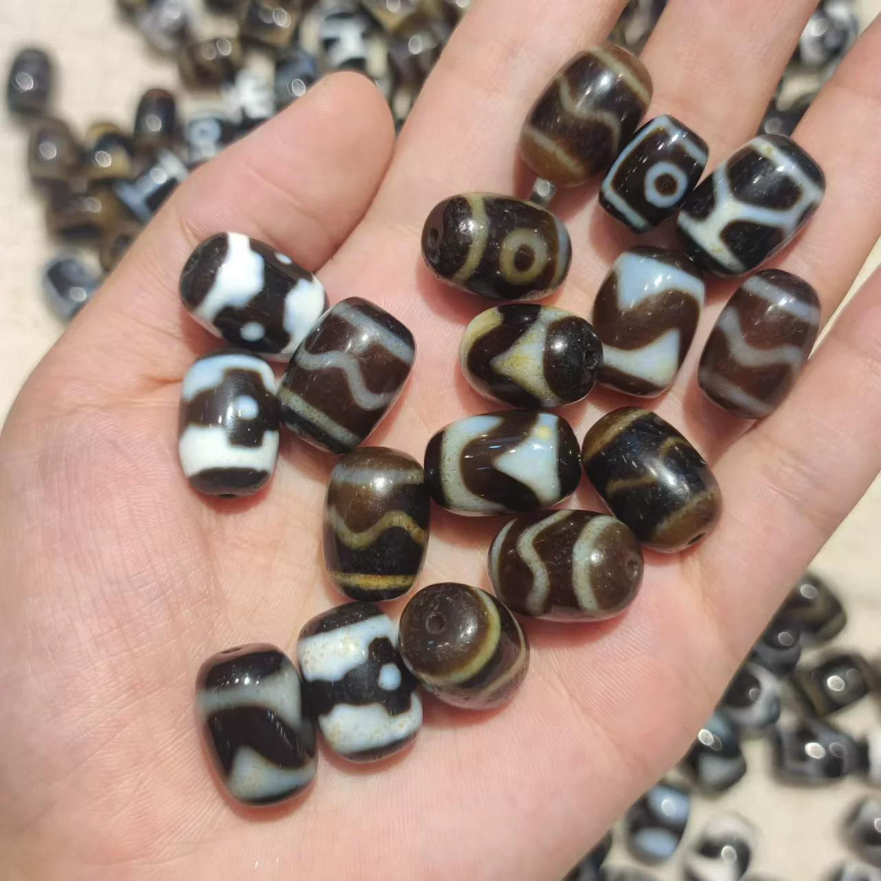 Бусины из агата, браслет, ожерелье