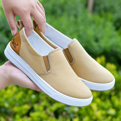 2022 Spring Trendy Shoes Men's Casual Sports Canvas Shoes Flat Slip-On Lazy Shoes Shallow Mouth Summer Men's Shoes