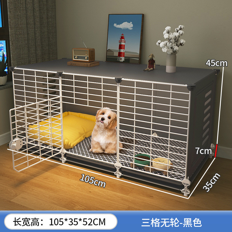 大型犬专用狗笼加粗加固子小型犬家用室内狗窝厕所一体冬天保暖狗|undefined